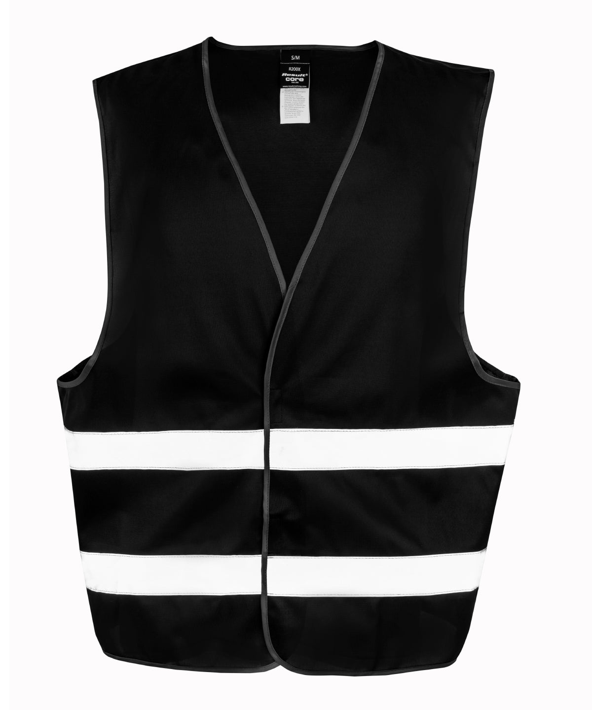 Personalised Safety Vests - Black Result Core Core hi-vis vest