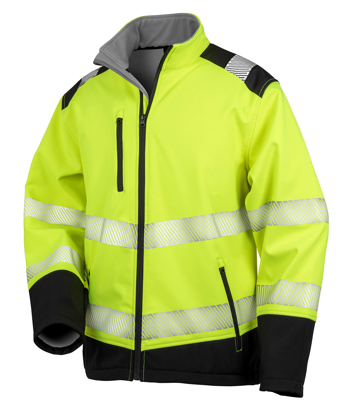 Personalised Jackets - Neon Orange Result Safeguard Printable ripstop safety softshell