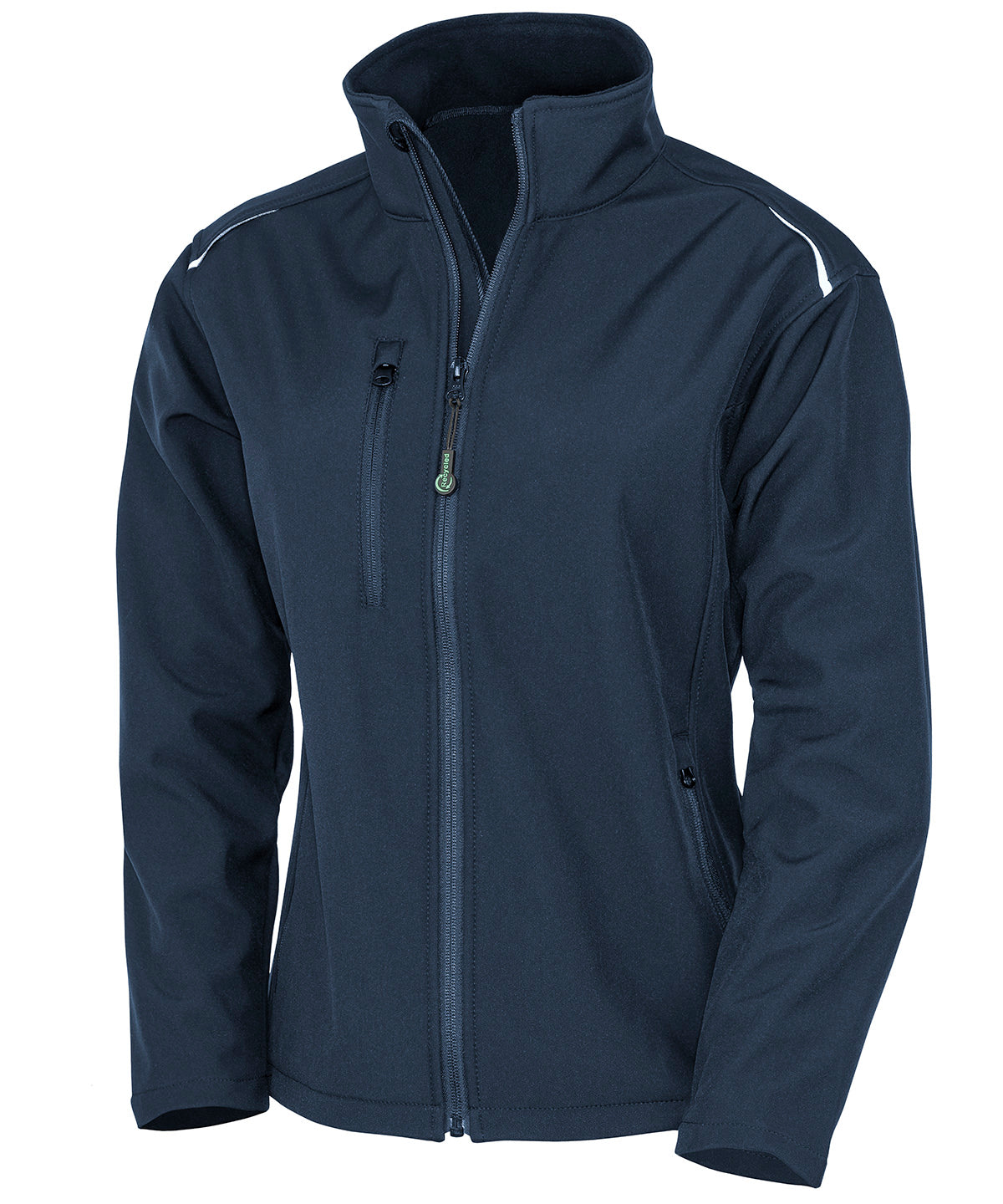 Personalised Jackets - Black Result Genuine Recycled Women's recycled 3-layer printable softshell jacket