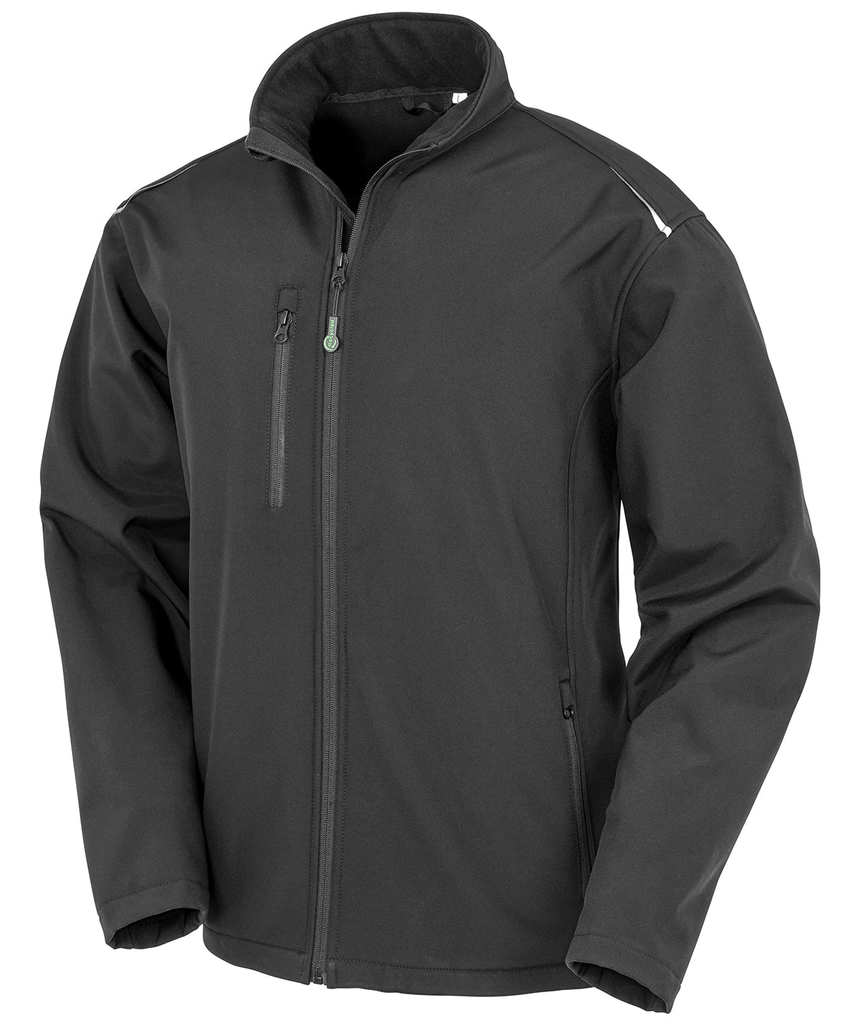 Personalised Jackets - Black Result Genuine Recycled Recycled 3-layer printable softshell jacket