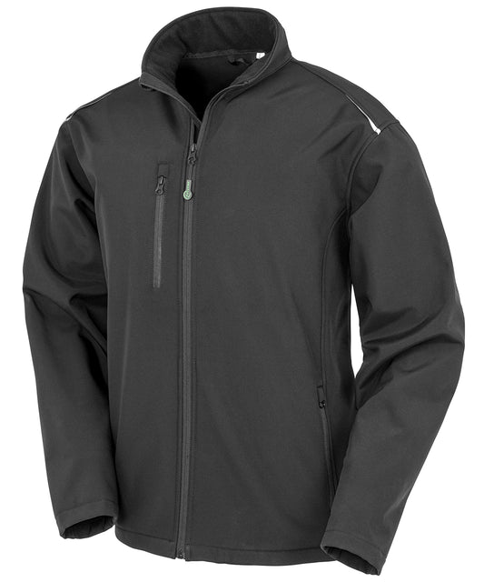 Personalised Jackets - Black Result Genuine Recycled Recycled 3-layer printable softshell jacket