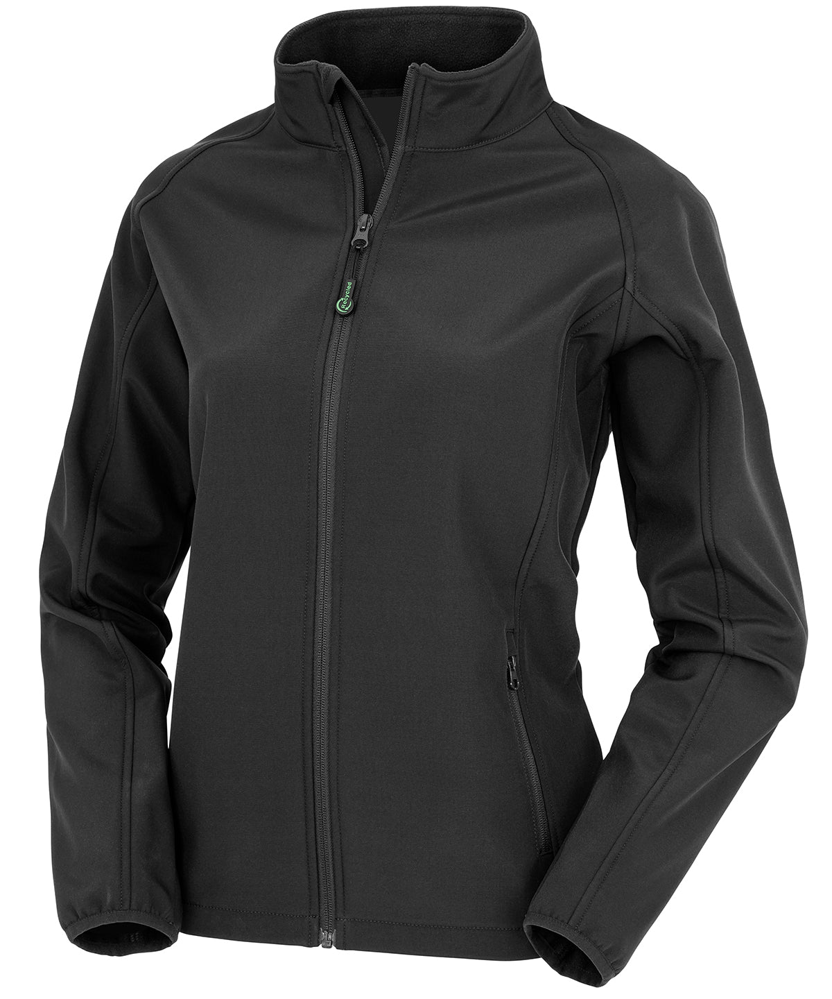 Personalised Jackets - Black Result Genuine Recycled Women's recycled 2-layer printable softshell jacket