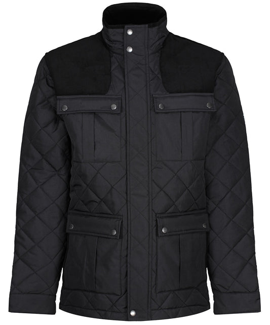 Personalised Jackets - Black Regatta Professional Padbury diamond quilt jacket