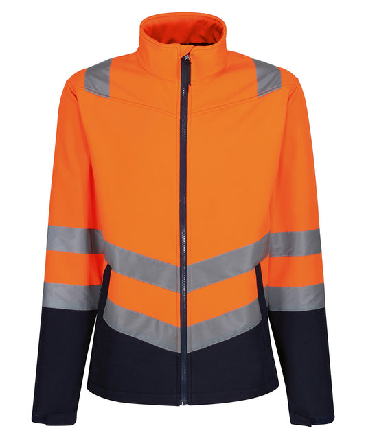 Personalised Jackets - Mid Orange Regatta High Visibility Pro hi-vis softshell jacket