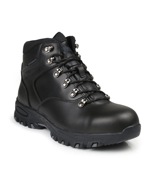 Personalised Boots - Black Regatta Safety Footwear Gritstone S3 safety hiker boot
