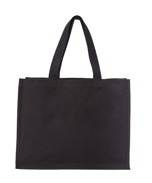 Personalised Bags - Black Nutshell® Recycled premium canvas ‘stand-up’ shopper