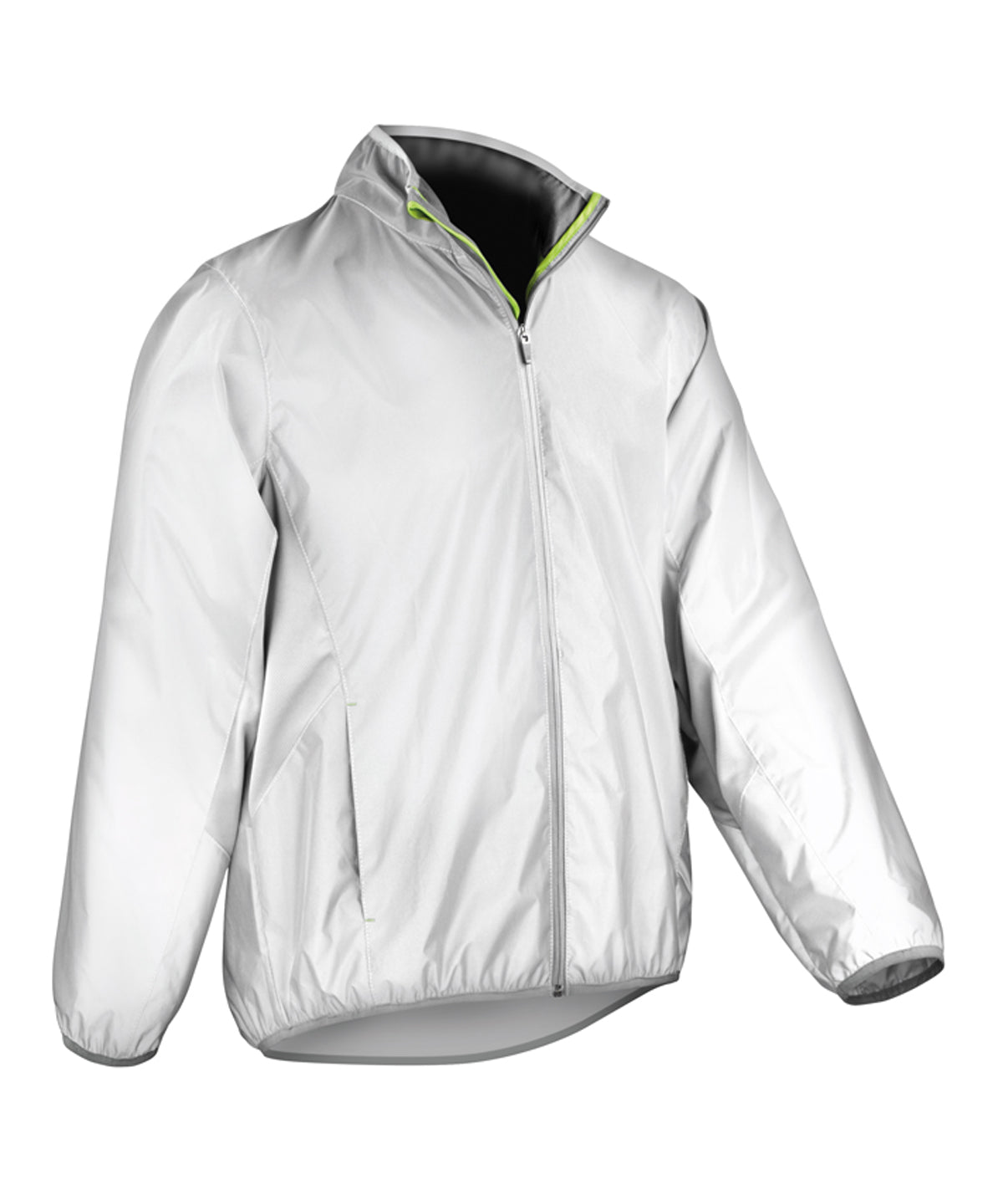 Personalised Jackets - White Spiro Luxe reflective hi-vis jacket