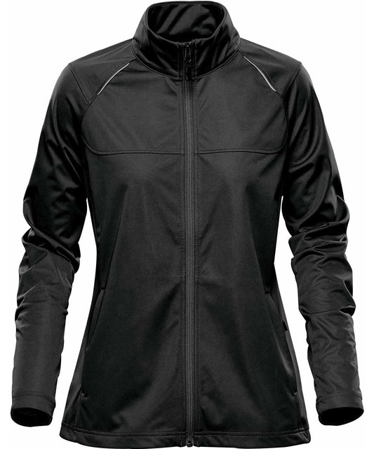 Personalised Jackets - Black Stormtech Women's Greenwich lightweight softshell