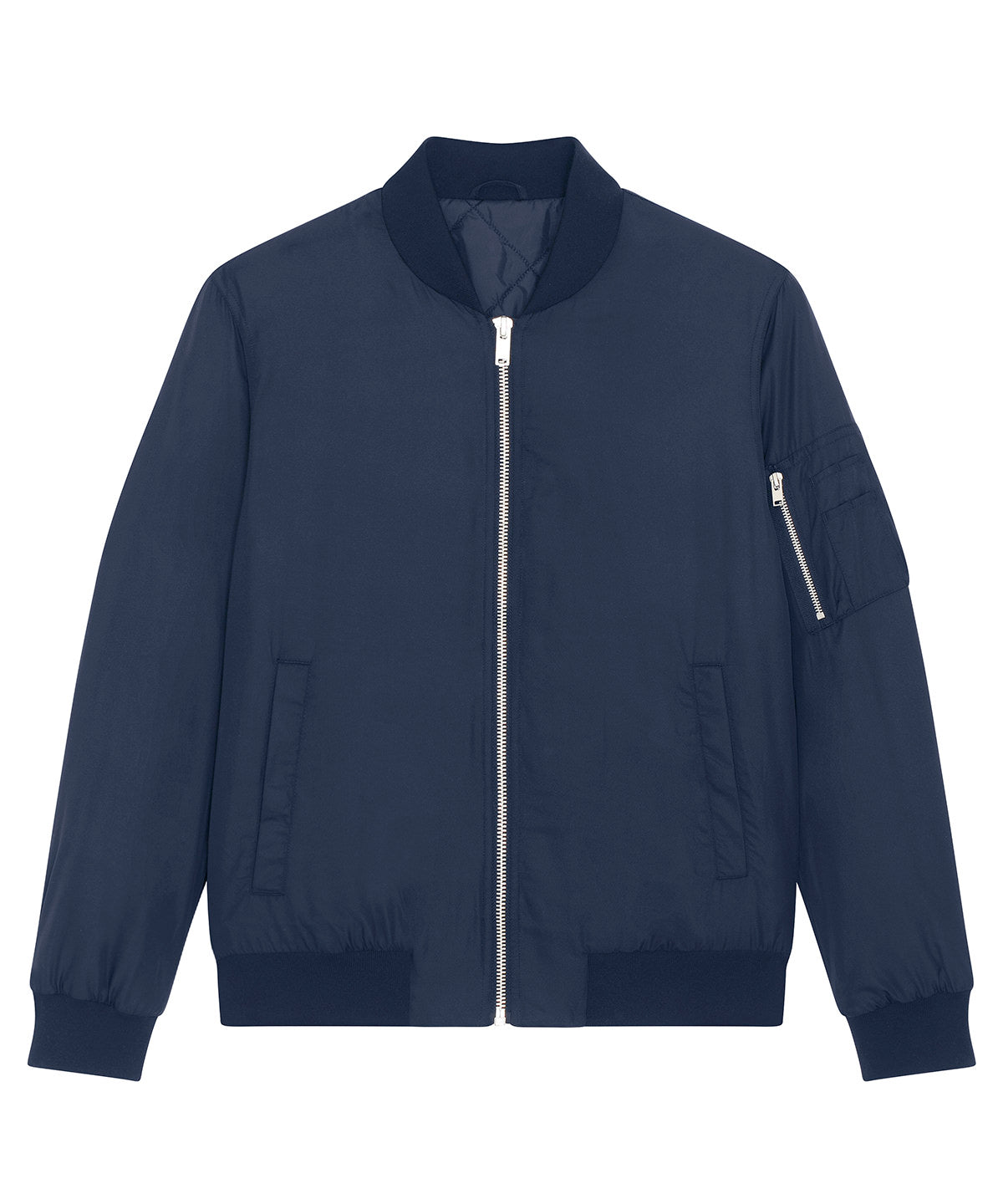 Personalised Jackets - Black Stanley/Stella Bomber jacket with metal details (STJU844)