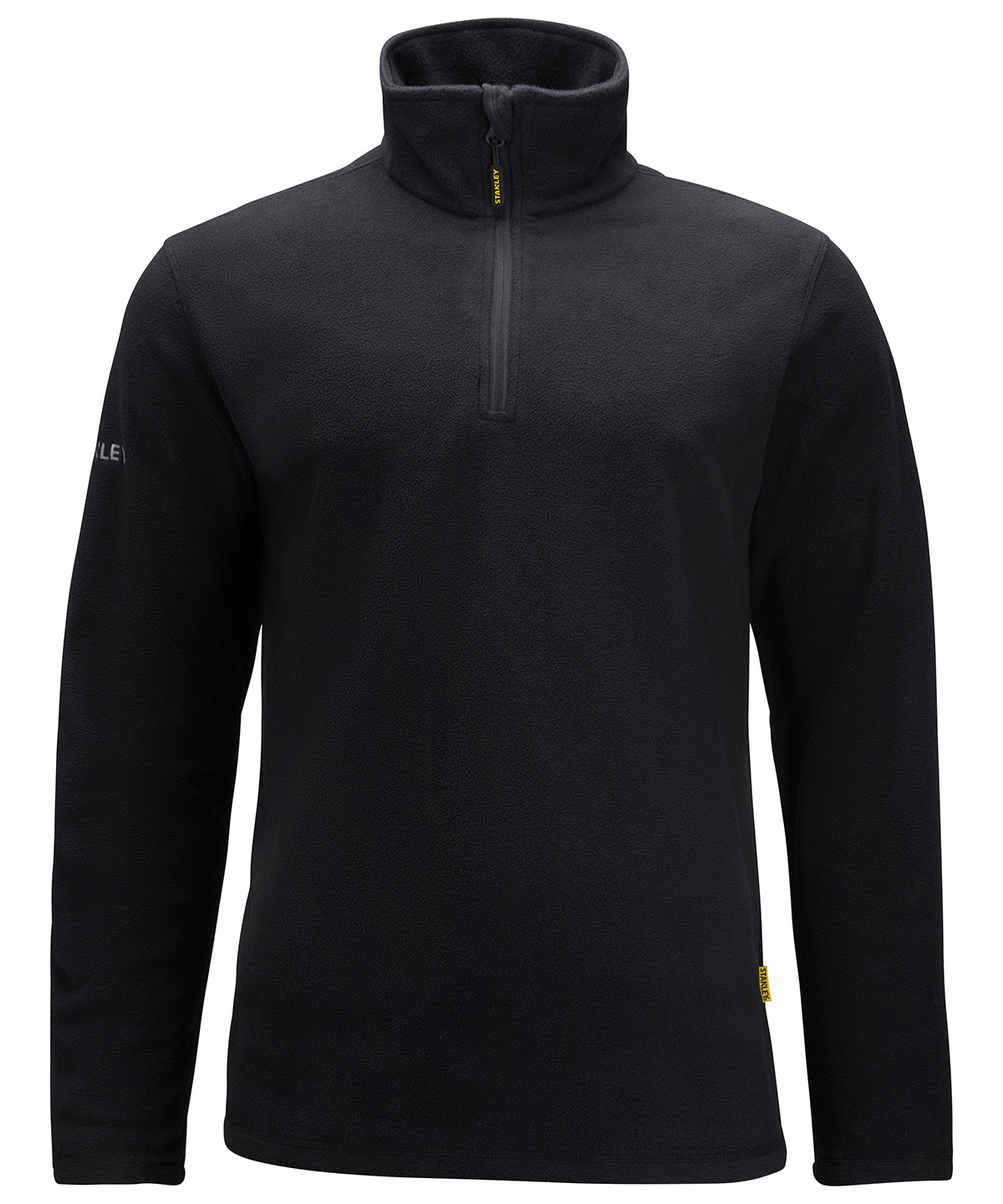 Personalised Fleeces - Black Stanley Workwear Hobson ¼-zip microfleece