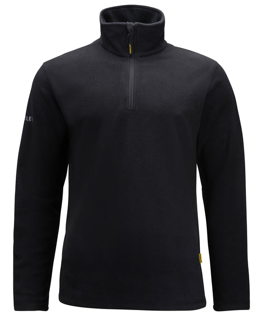Personalised Fleeces - Black Stanley Workwear Hobson ¼-zip microfleece