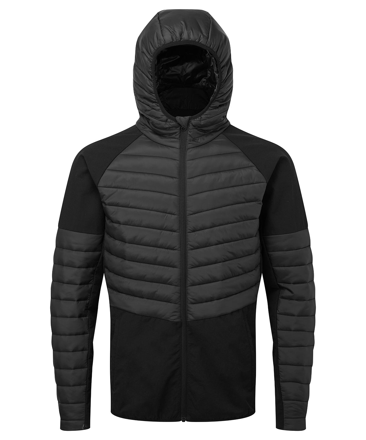 Personalised Jackets - Black TriDri® Men's TriDri® insulated hybrid jacket