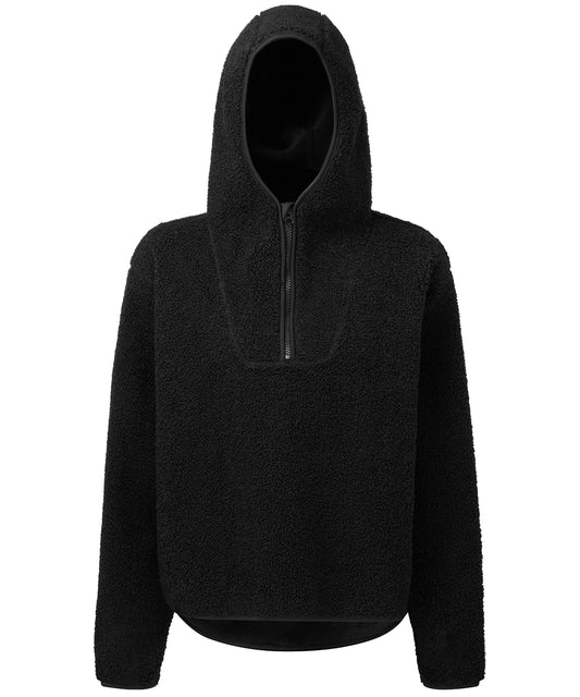 Personalised Hoodies - Black TriDri® Women's TriDri® sherpa ¼-zip hoodie