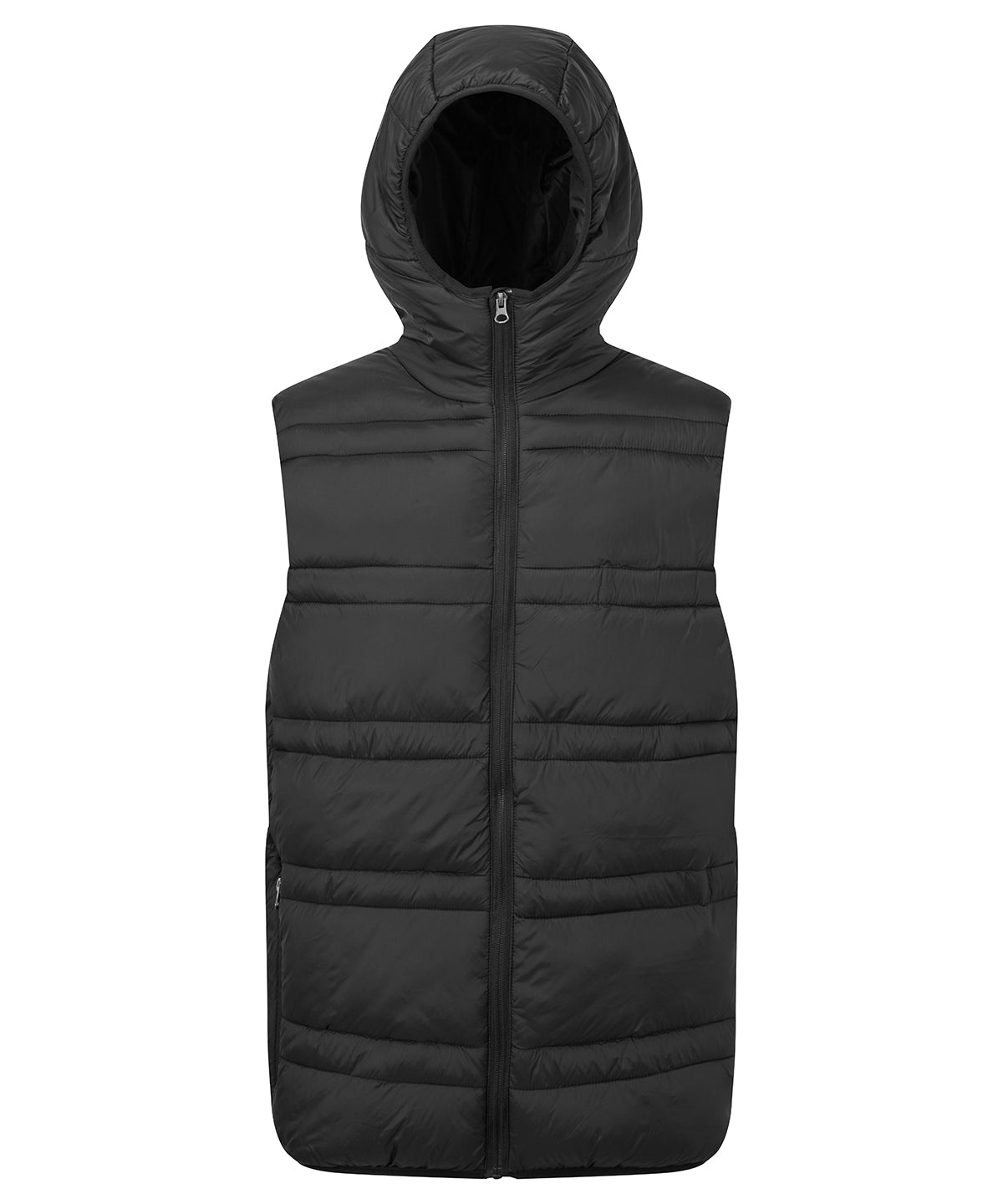 Personalised Body Warmers - Black 2786 Latitude hooded bodywarmer