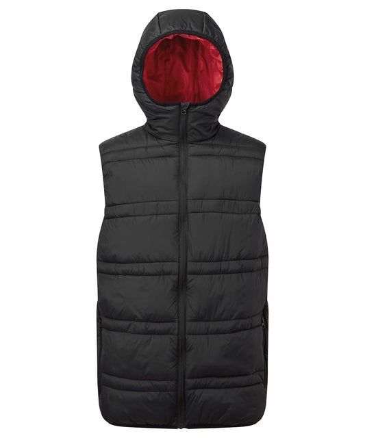 Personalised Body Warmers - Black 2786 Latitude hooded bodywarmer