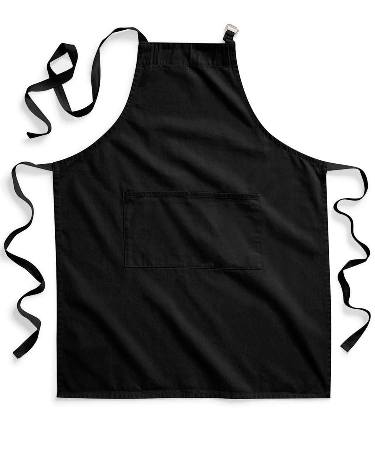 Personalised Aprons - Black Westford Mill Fairtrade cotton adult craft apron