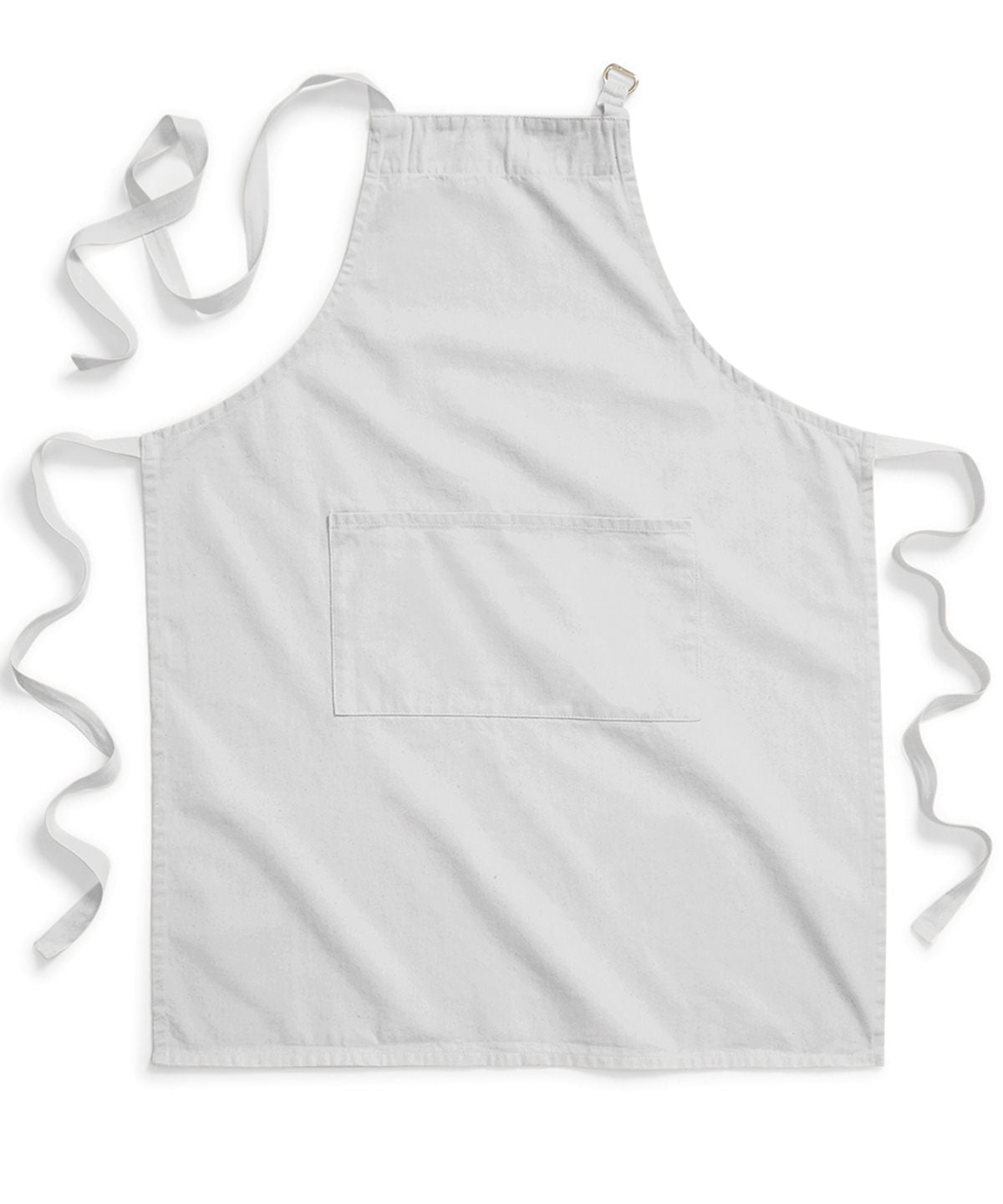 Personalised Aprons - Light Grey Westford Mill Fairtrade cotton adult craft apron