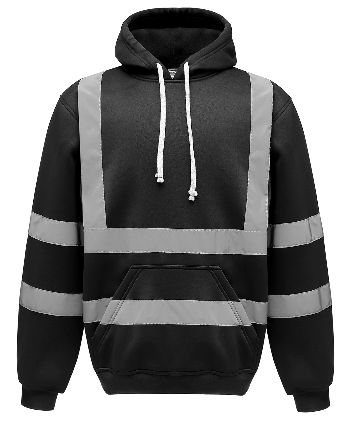 Personalised Hoodies - Black Yoko Hi-vis pull-over hoodie (HVK05)