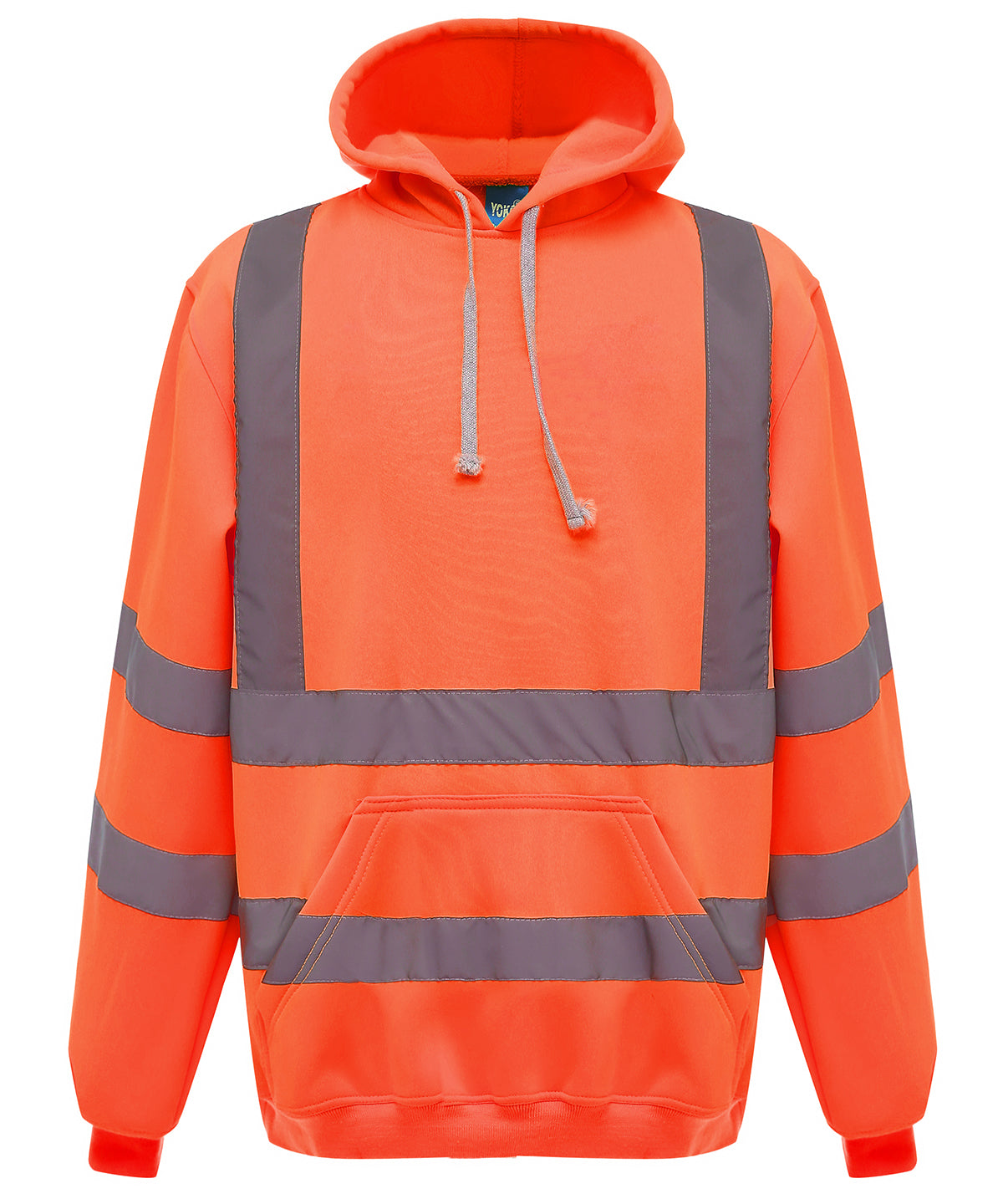 Personalised Hoodies - Black Yoko Hi-vis pull-over hoodie (HVK05)