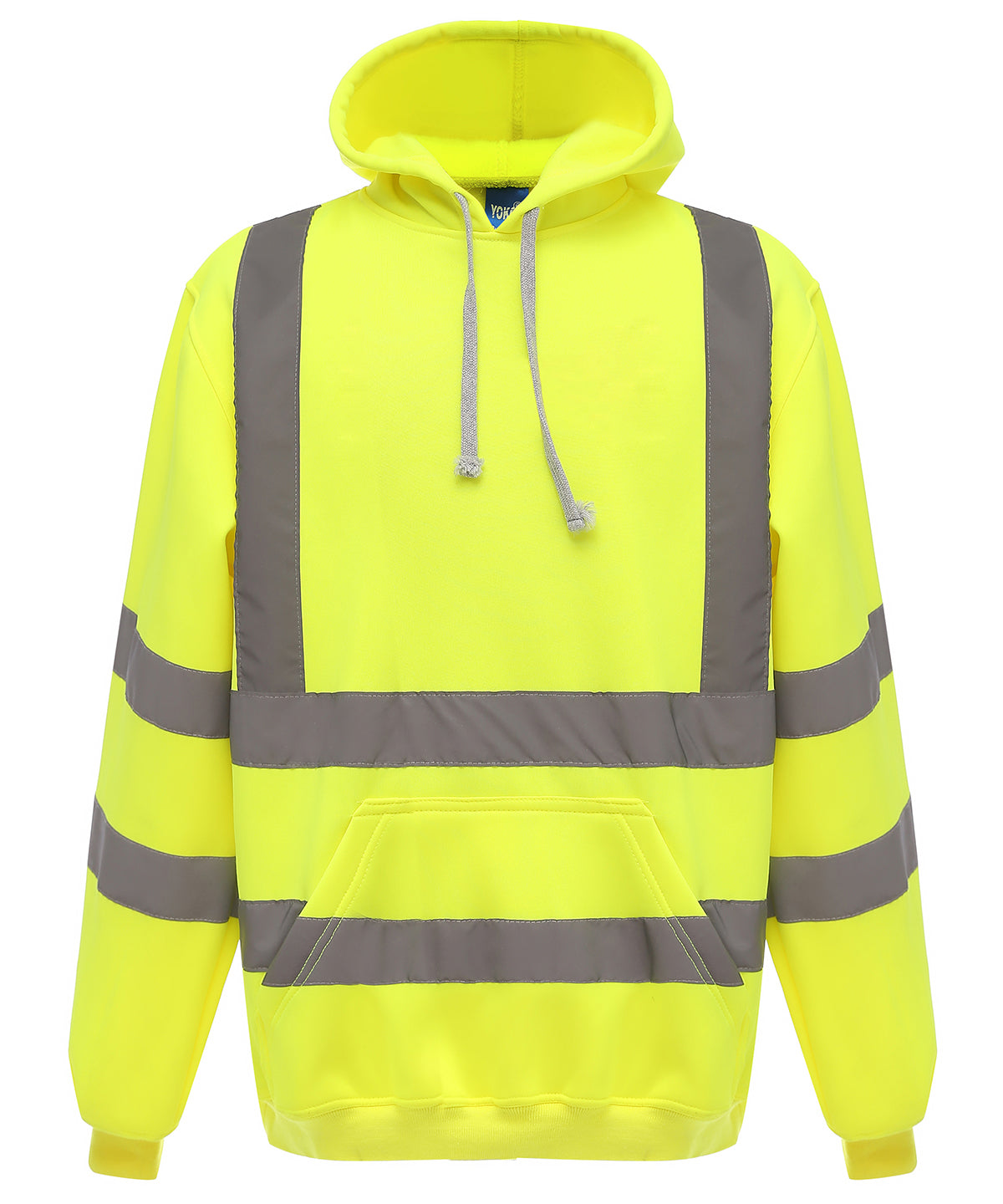 Personalised Hoodies - Black Yoko Hi-vis pull-over hoodie (HVK05)