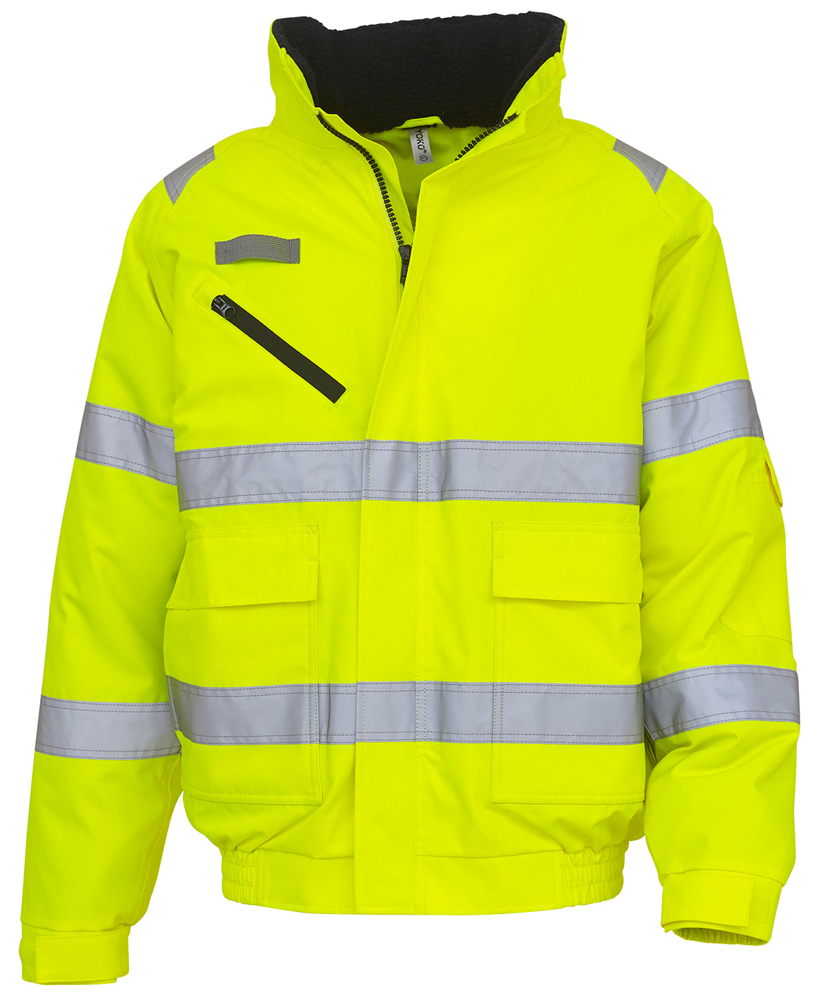 Personalised Jackets - Mid Orange Yoko Hi-vis fontaine flight jacket (HVP209)