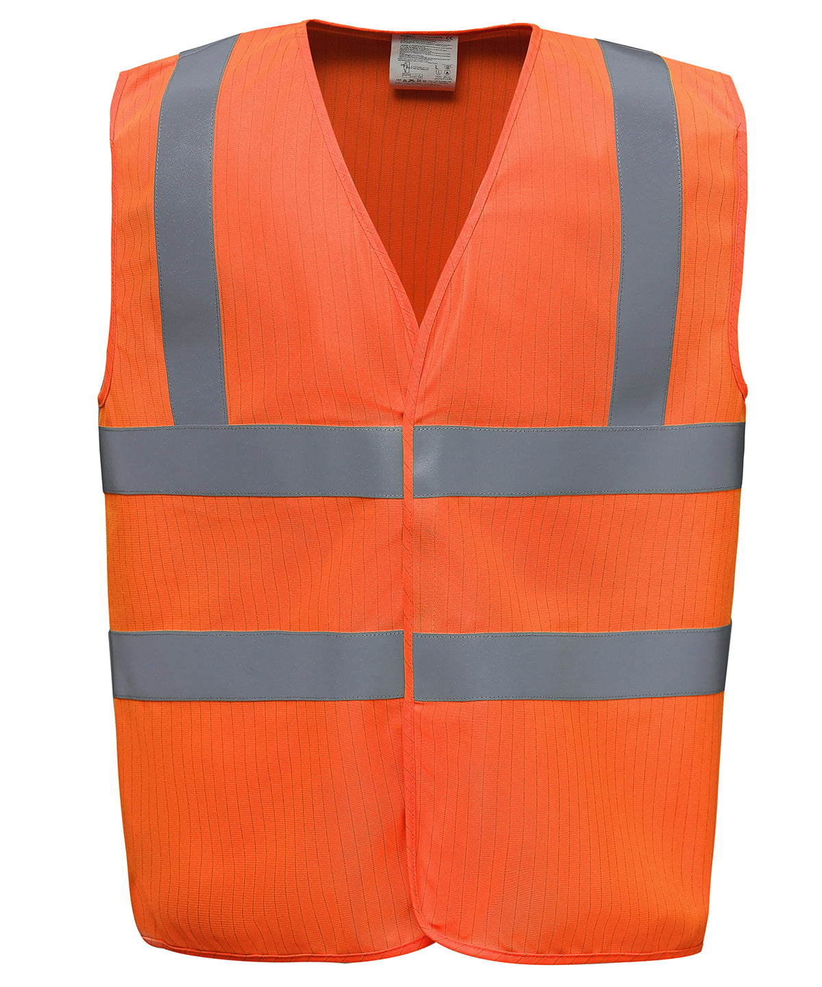 Personalised Safety Vests - Mid Orange Yoko Hi-vis flame-retardant anti-static waistcoat (HVW100ASFR)