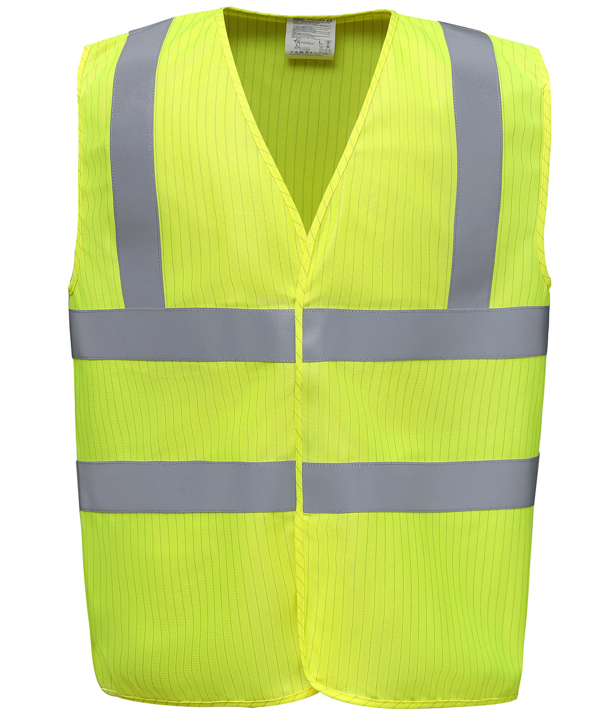 Personalised Safety Vests - Mid Orange Yoko Hi-vis flame-retardant anti-static waistcoat (HVW100ASFR)