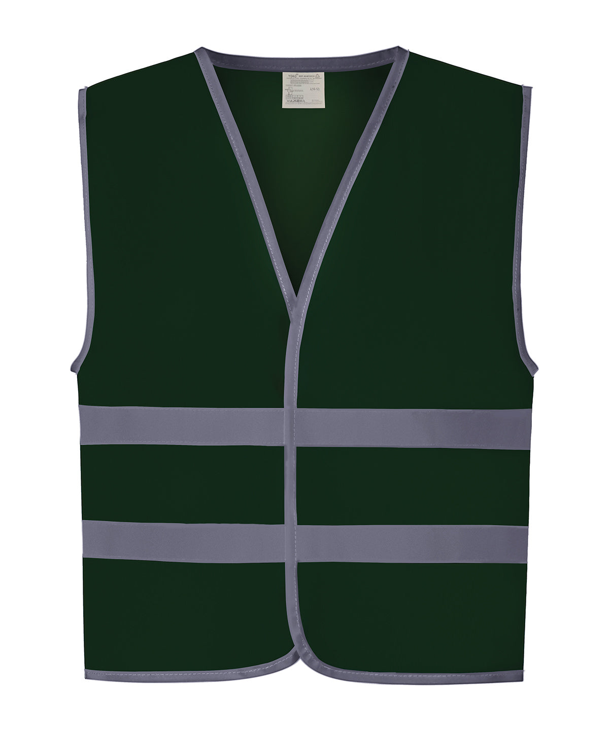 Personalised Safety Vests - Neon Green Yoko Hi-vis reflective border kids waistcoat (HVW102CH)