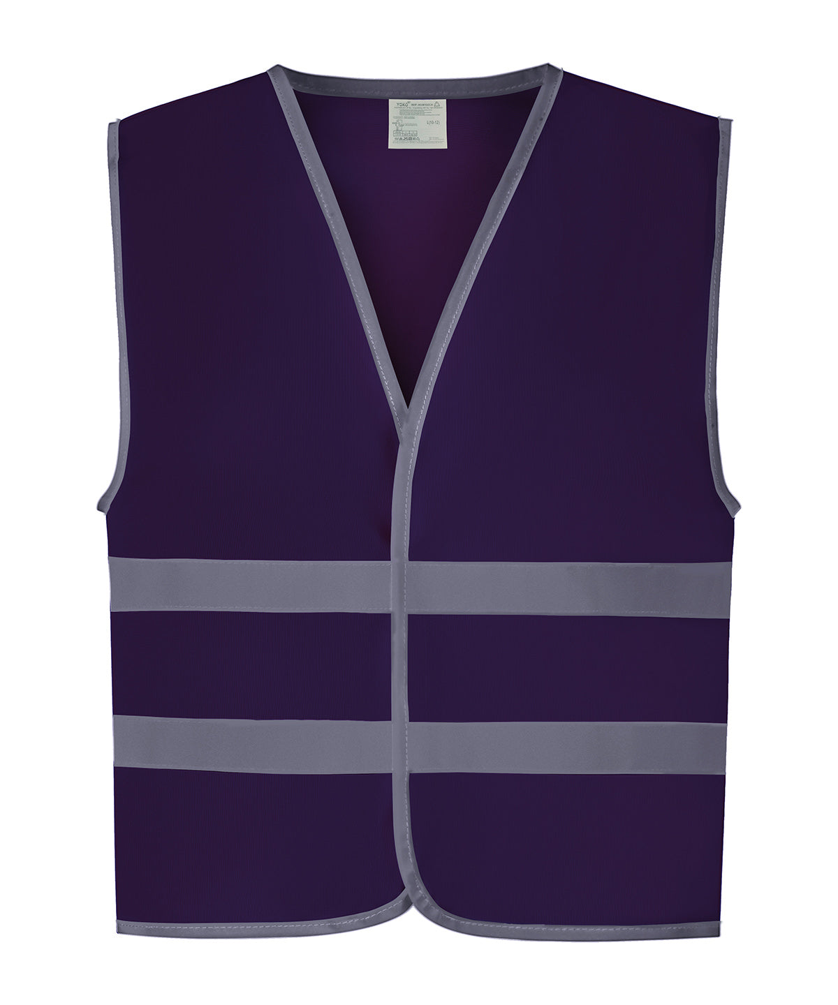 Personalised Safety Vests - Neon Green Yoko Hi-vis reflective border kids waistcoat (HVW102CH)