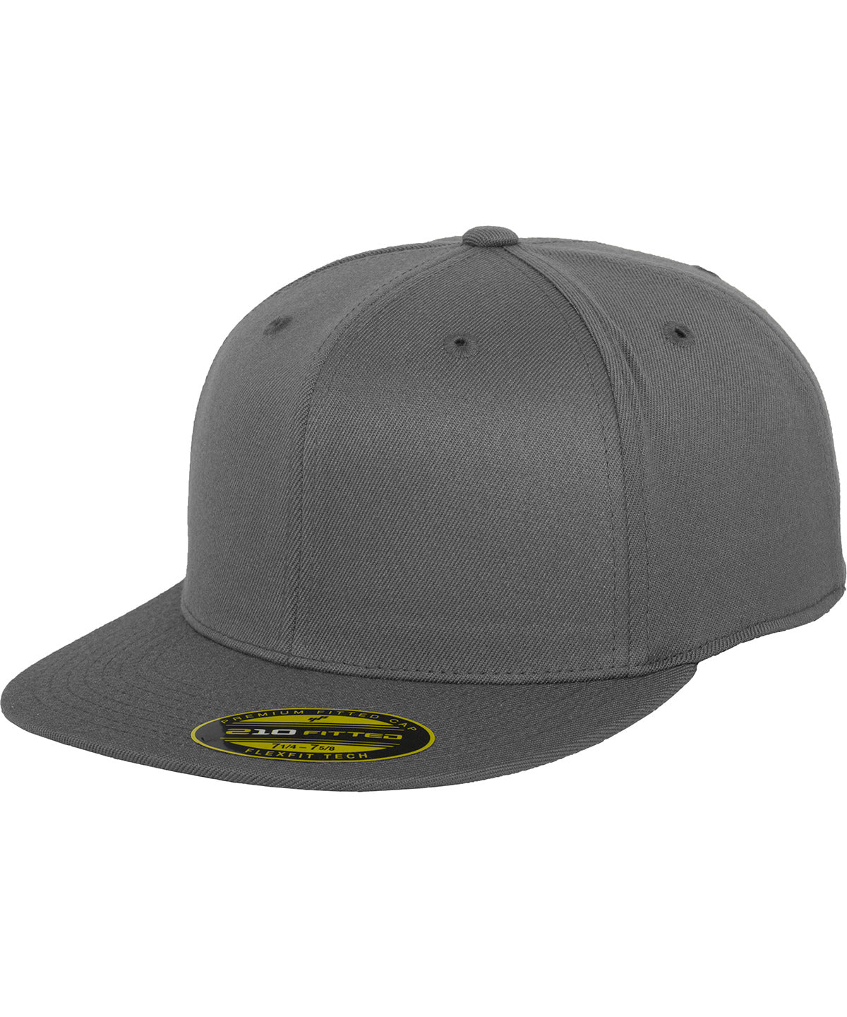 Personalised Caps - Heather Grey Flexfit by Yupoong Premium 210 fitted cap (6210)