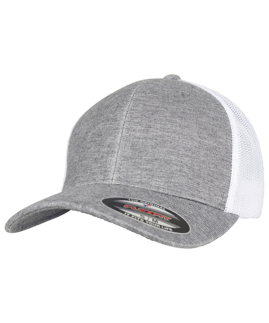 Personalised Caps - Flexfit by Yupoong Retro trucker melange cap (6511M)