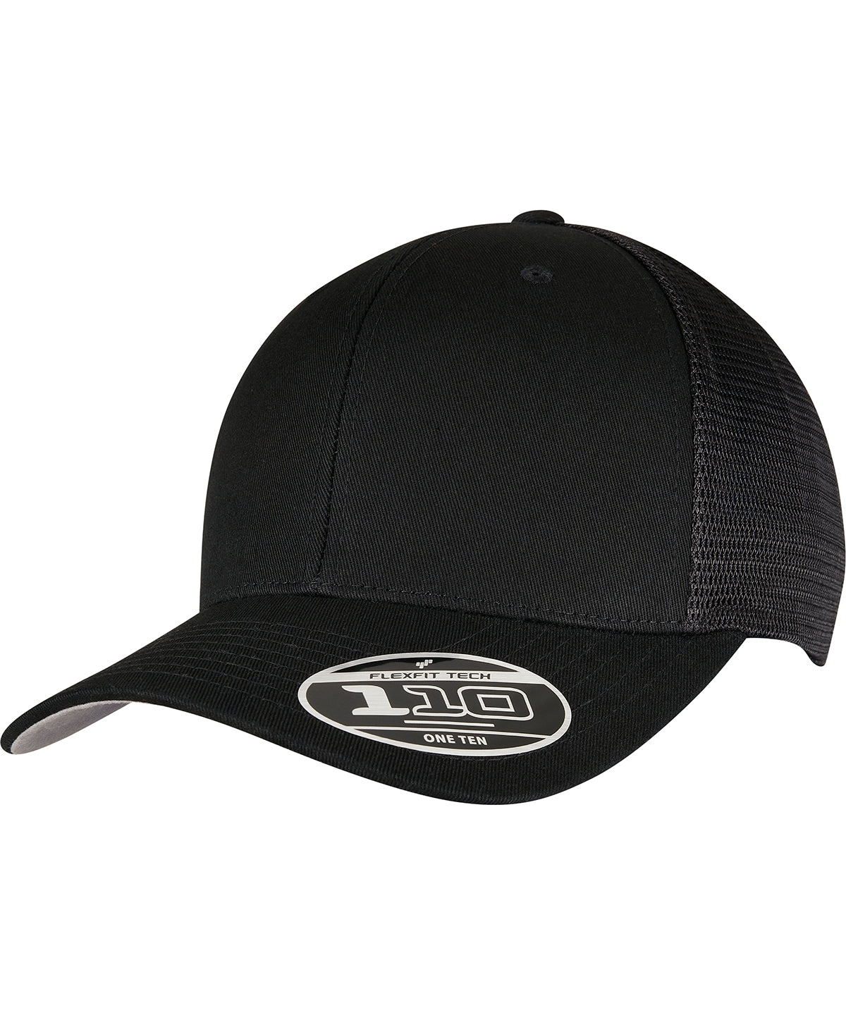 Personalised Caps - Black Flexfit by Yupoong 110 mesh cap (110M)