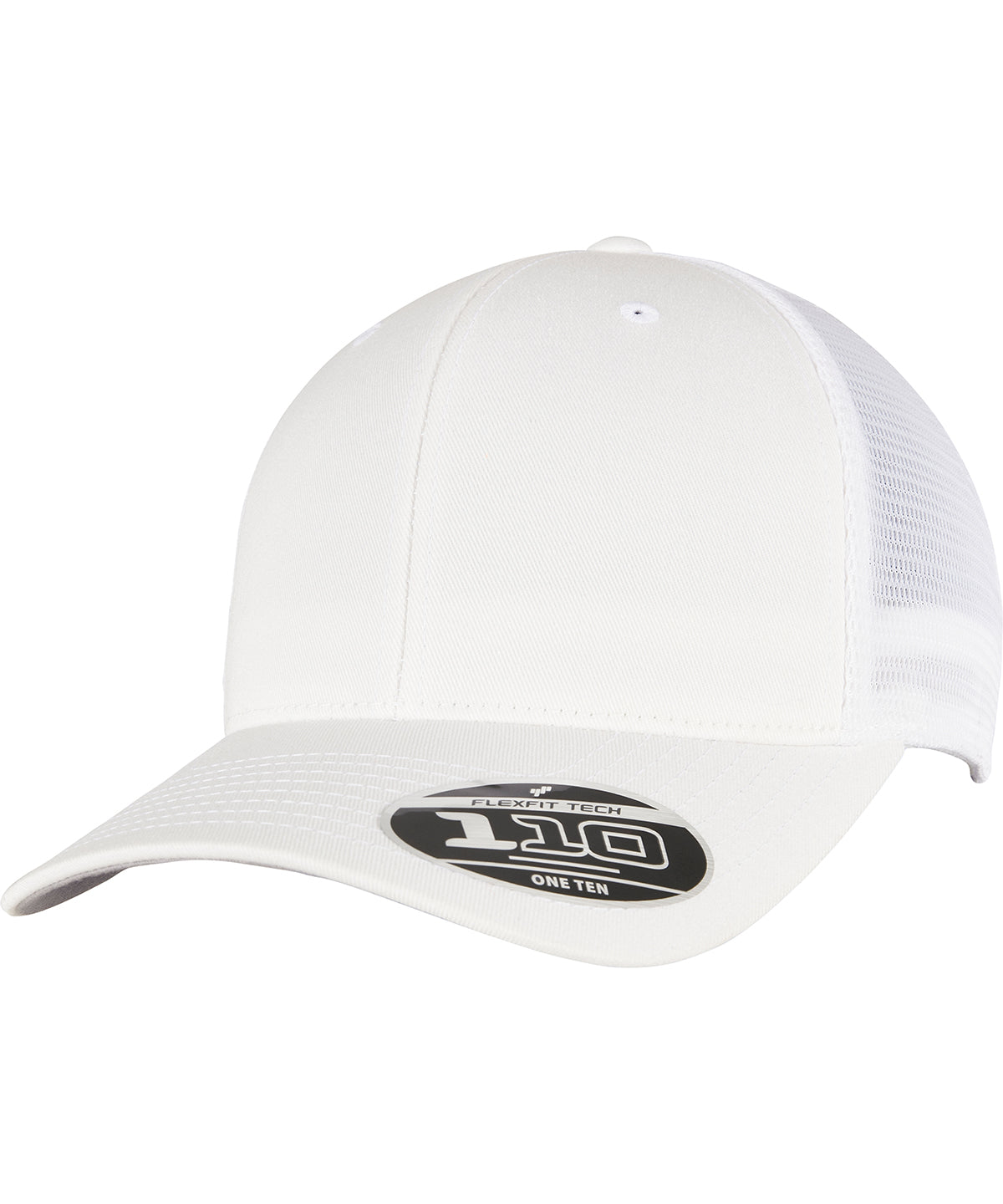 Personalised Caps - White Flexfit by Yupoong 110 mesh cap (110M)