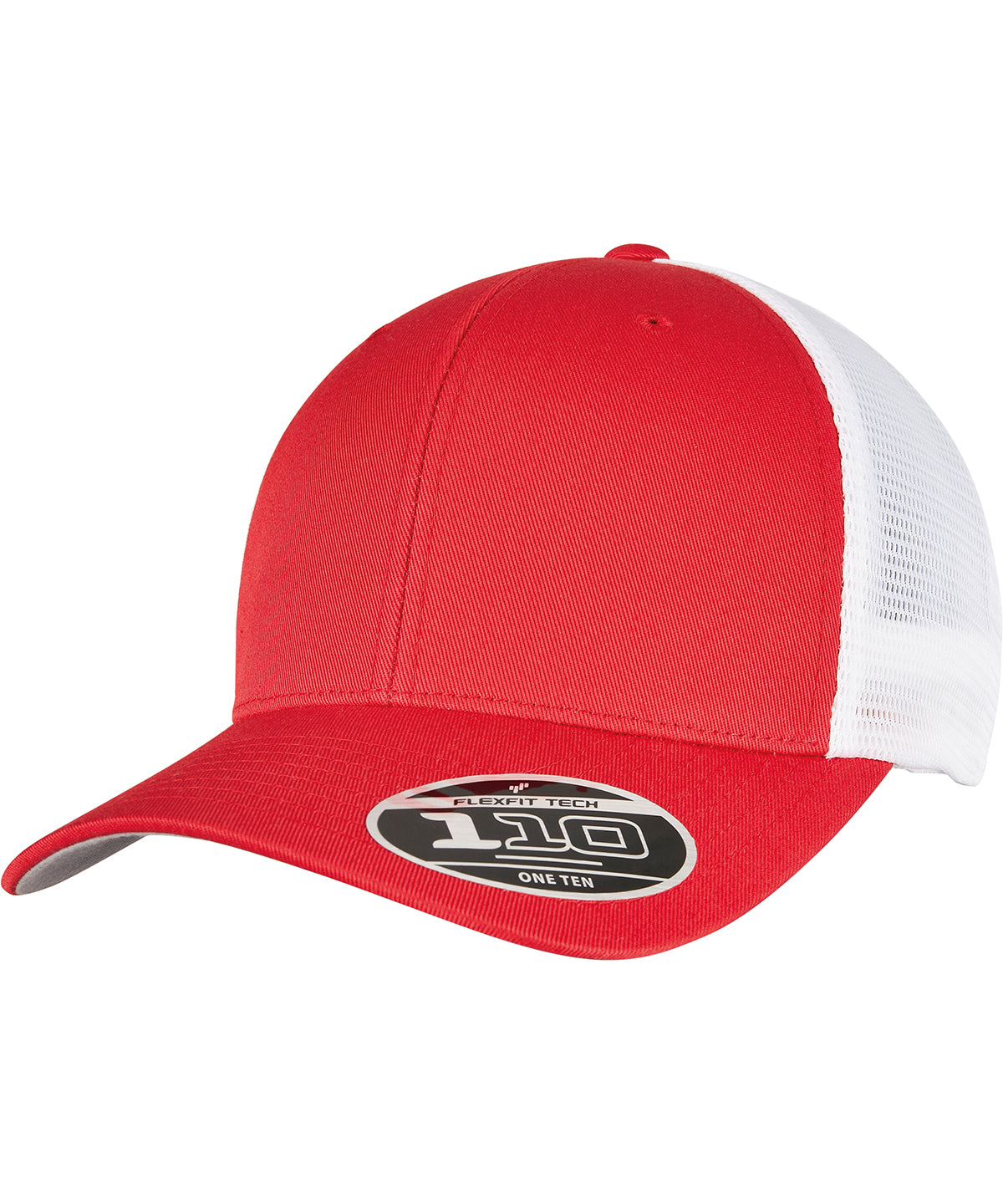 Personalised Caps - Mid Red Flexfit by Yupoong 110 mesh 2-tone cap (110MT)