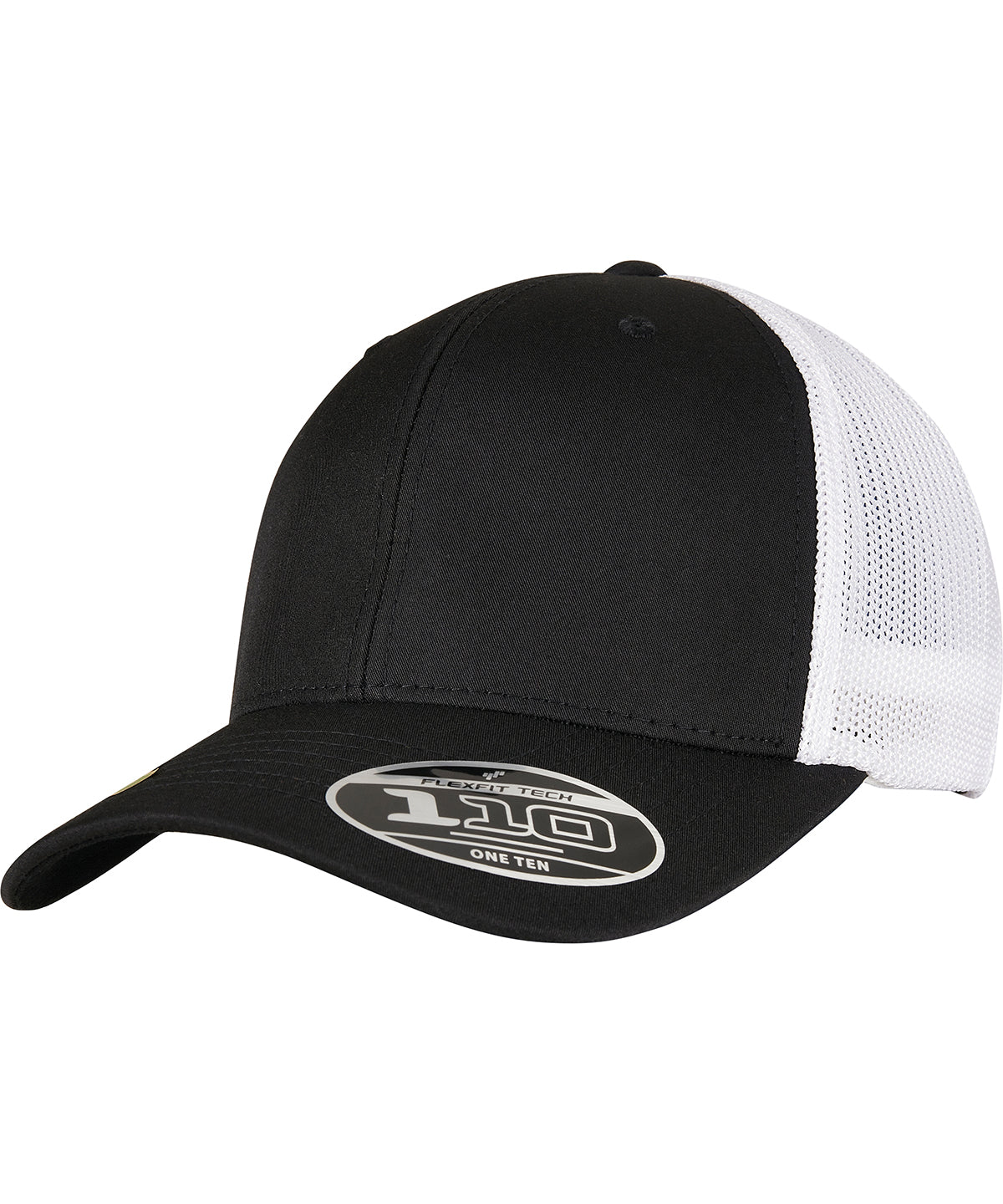 Personalised Caps - Black Flexfit by Yupoong Flexfit 110 recycled cap 2-tone (110RT)