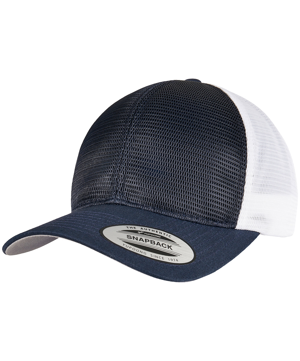 Personalised Caps - Navy Flexfit by Yupoong 360° omnimesh 2-tone cap (6360T)