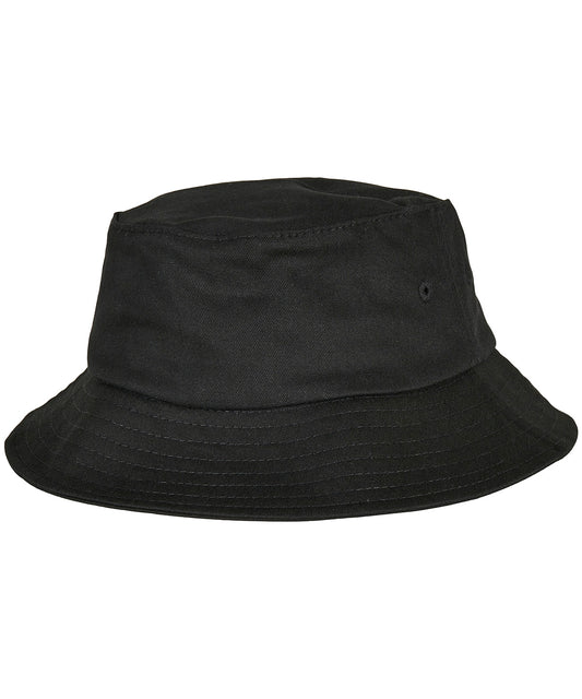 Personalised Hats - Black Flexfit by Yupoong Kids Flexfit cotton twill bucket hat