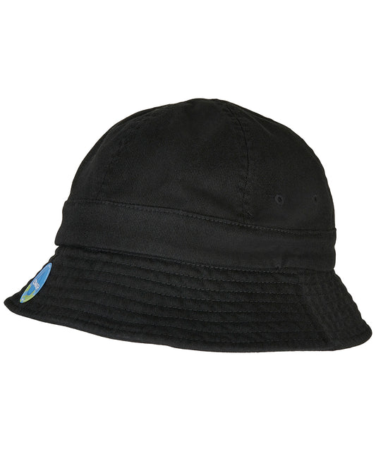 Personalised Hats - Black Flexfit by Yupoong Eco washing flexfit no top tennis hat
