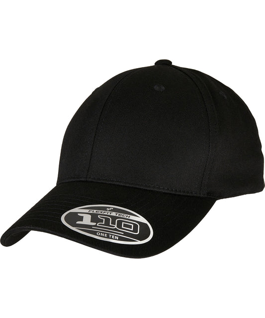 Personalised Caps - Black Flexfit by Yupoong Flexfit 110 curved visor snapback