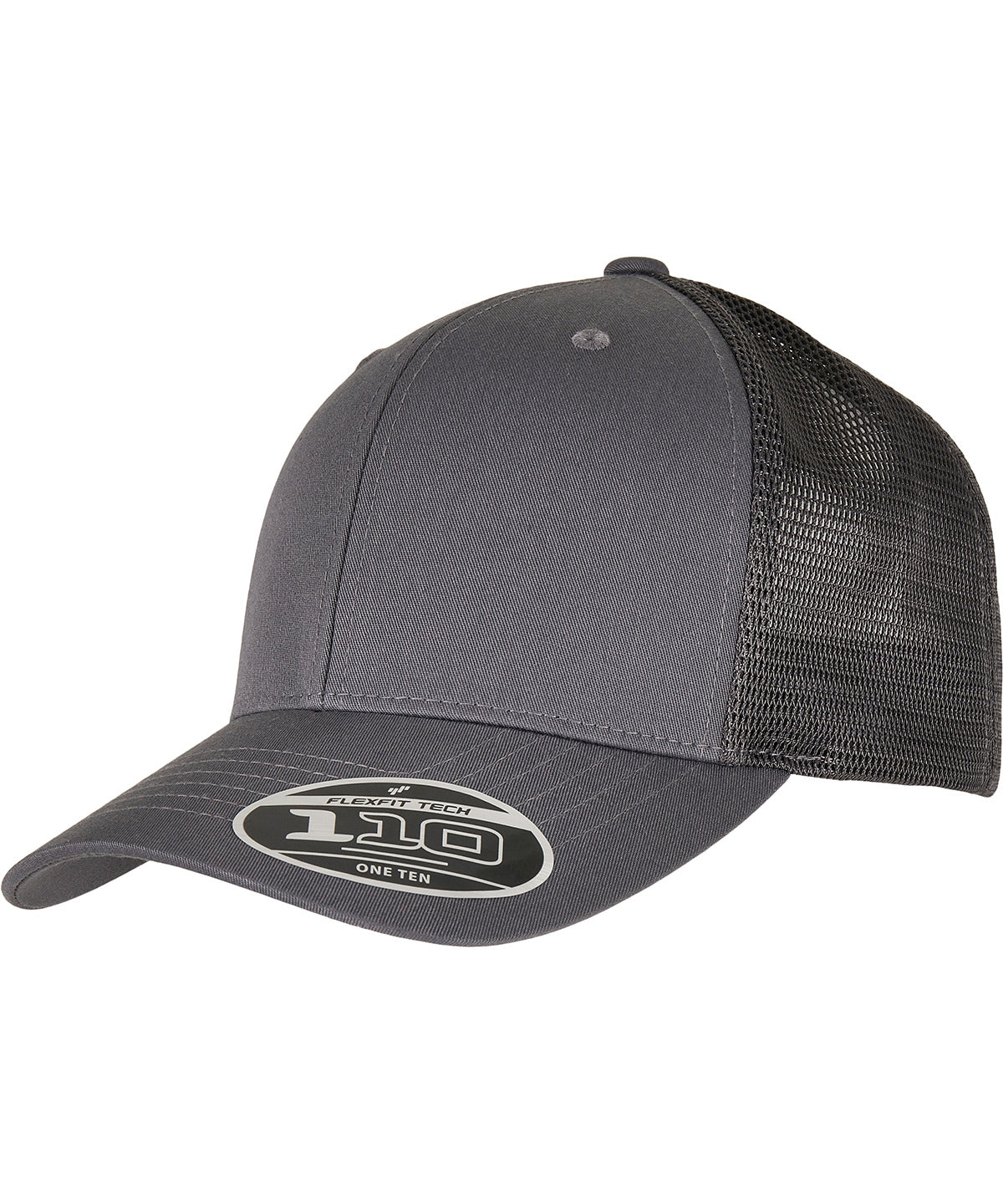Personalised Caps - Mid Grey Flexfit by Yupoong 110 Flexfit melange trucker (110PT)
