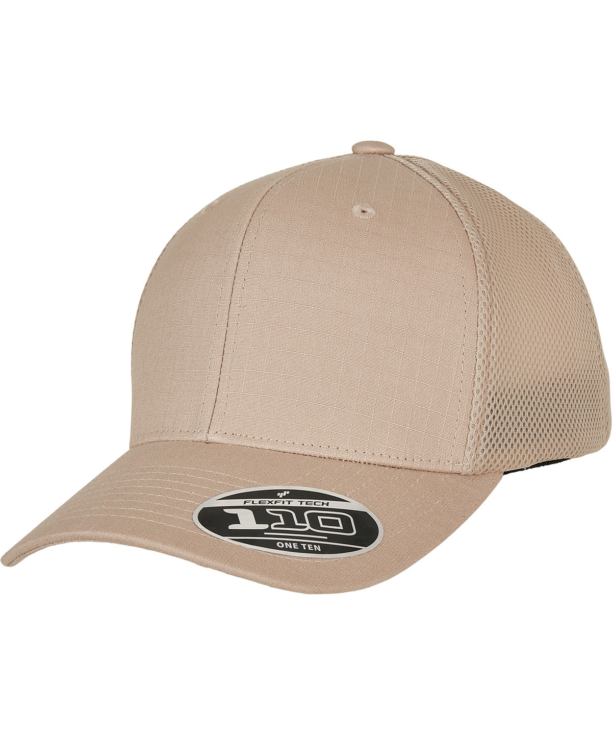 Personalised Caps - Khaki Flexfit by Yupoong 110 Flexfit Ripstop mesh cap (110RM)