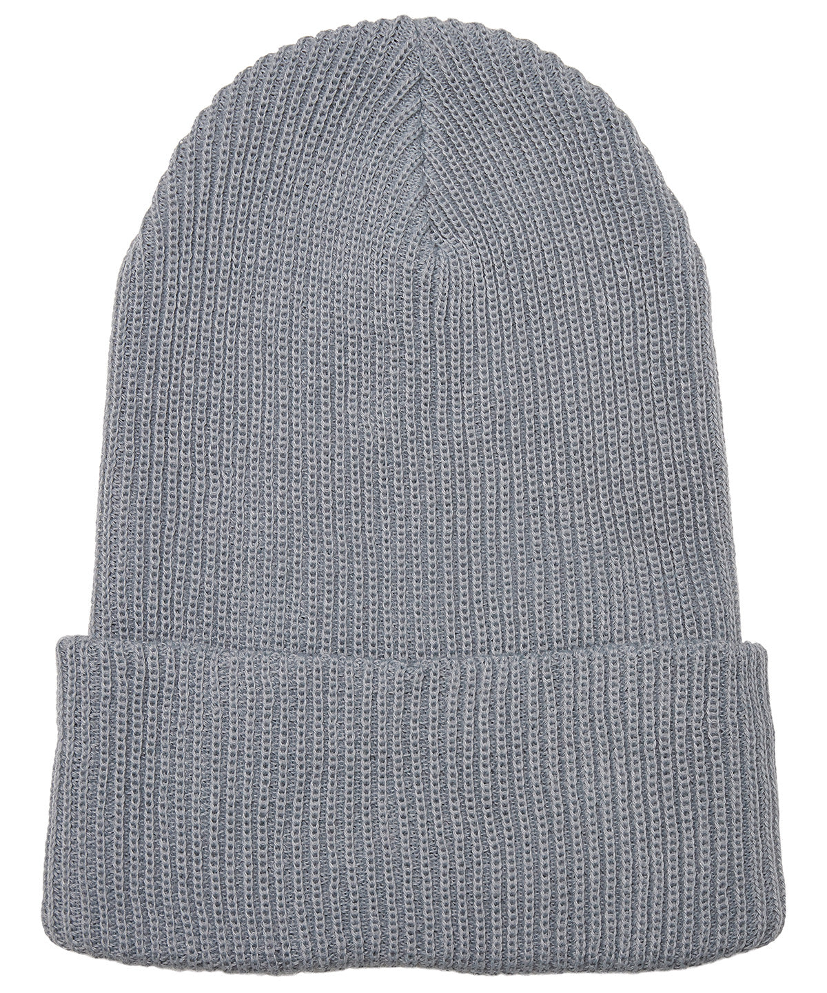 Personalised Hats - Mid Grey Flexfit by Yupoong Recycled yarn ribbed knit beanie (1504RY)