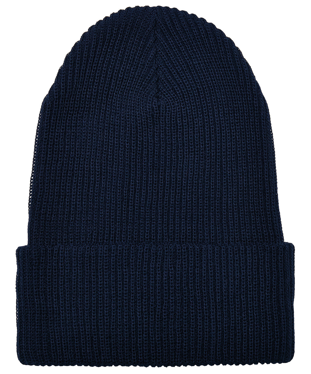 Personalised Hats - Navy Flexfit by Yupoong Recycled yarn ribbed knit beanie (1504RY)