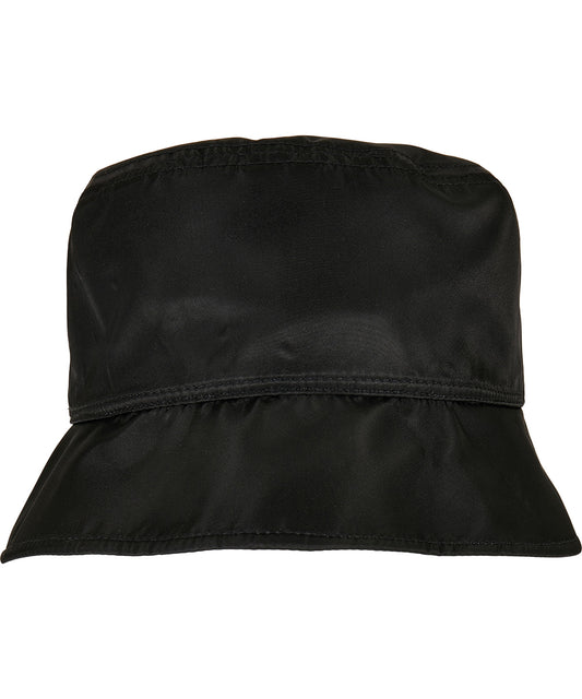 Personalised Hats - Black Flexfit by Yupoong Nylon sherpa bucket hat (5003NH)