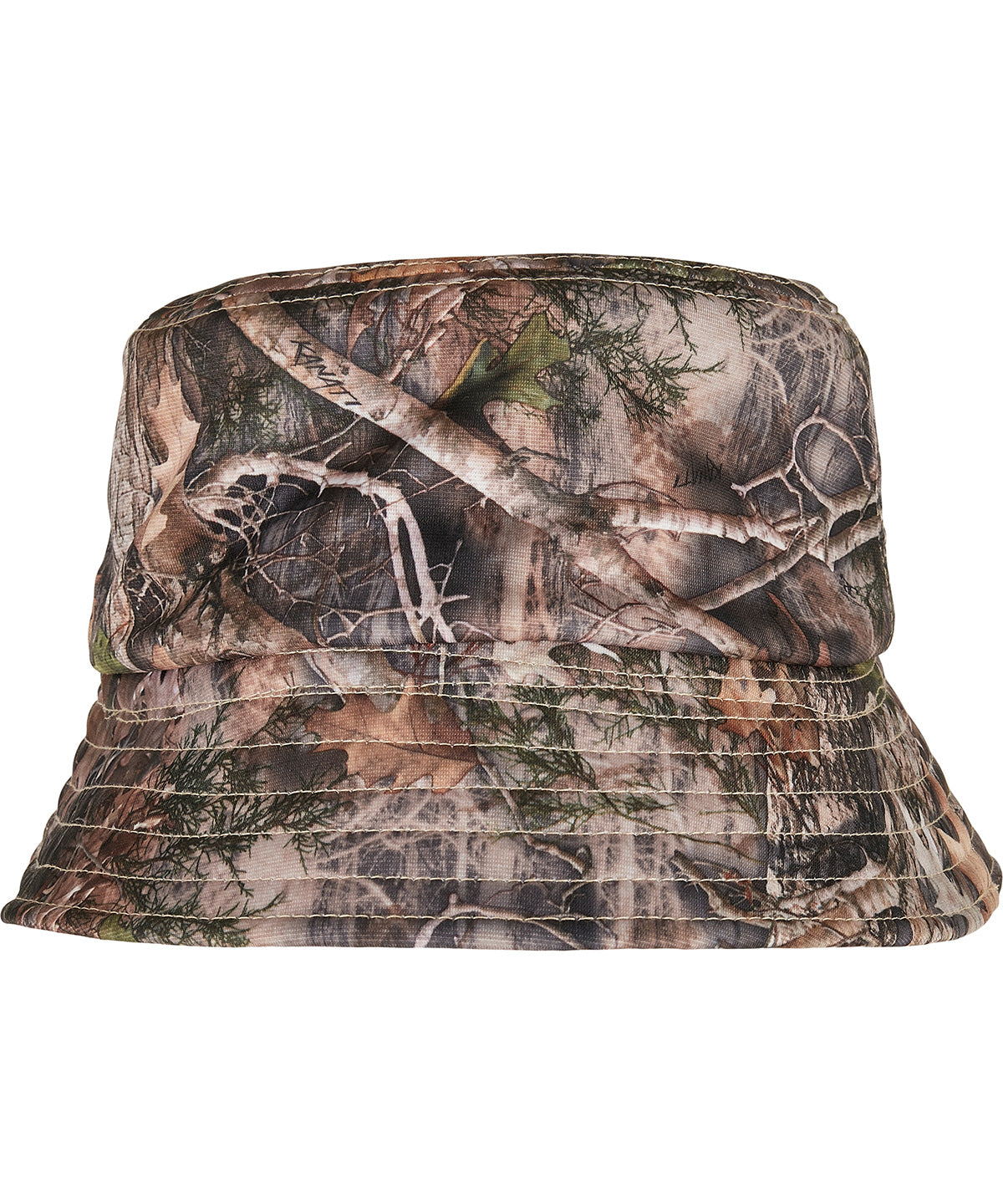 Personalised Hats - Camouflage Flexfit by Yupoong Sherpa real tree camo reversible bucket hat (5003RS)