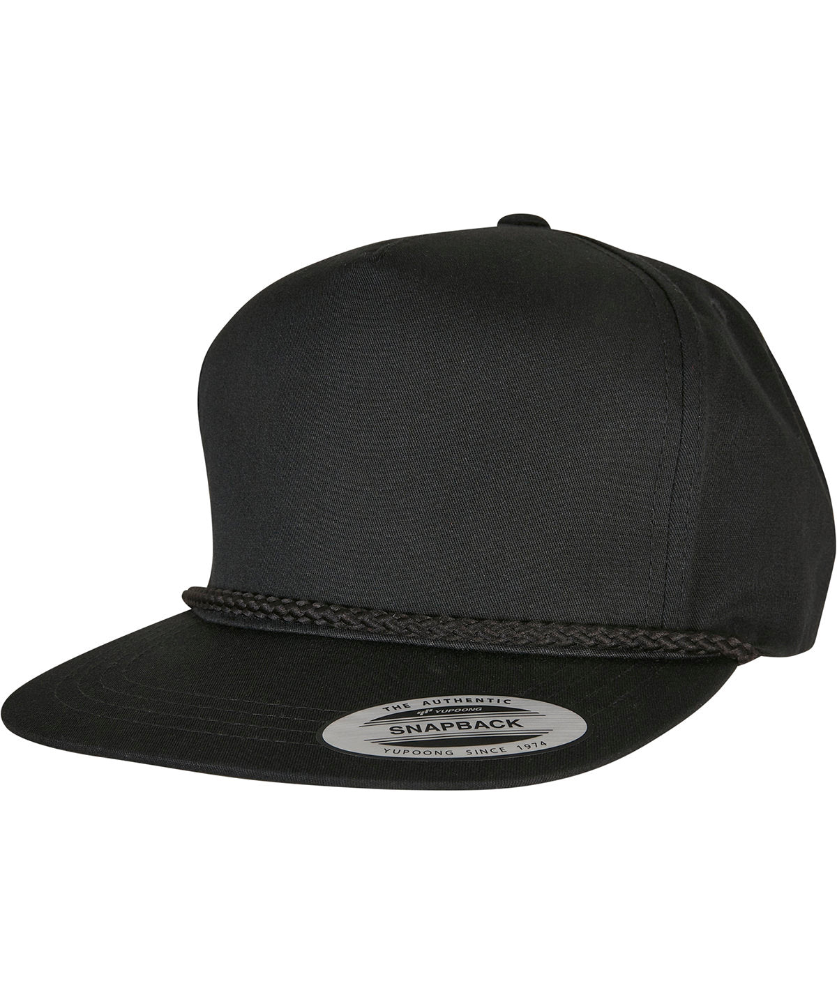 Personalised Caps - Black Flexfit by Yupoong YP Classics® classic poplin golf cap (6002)
