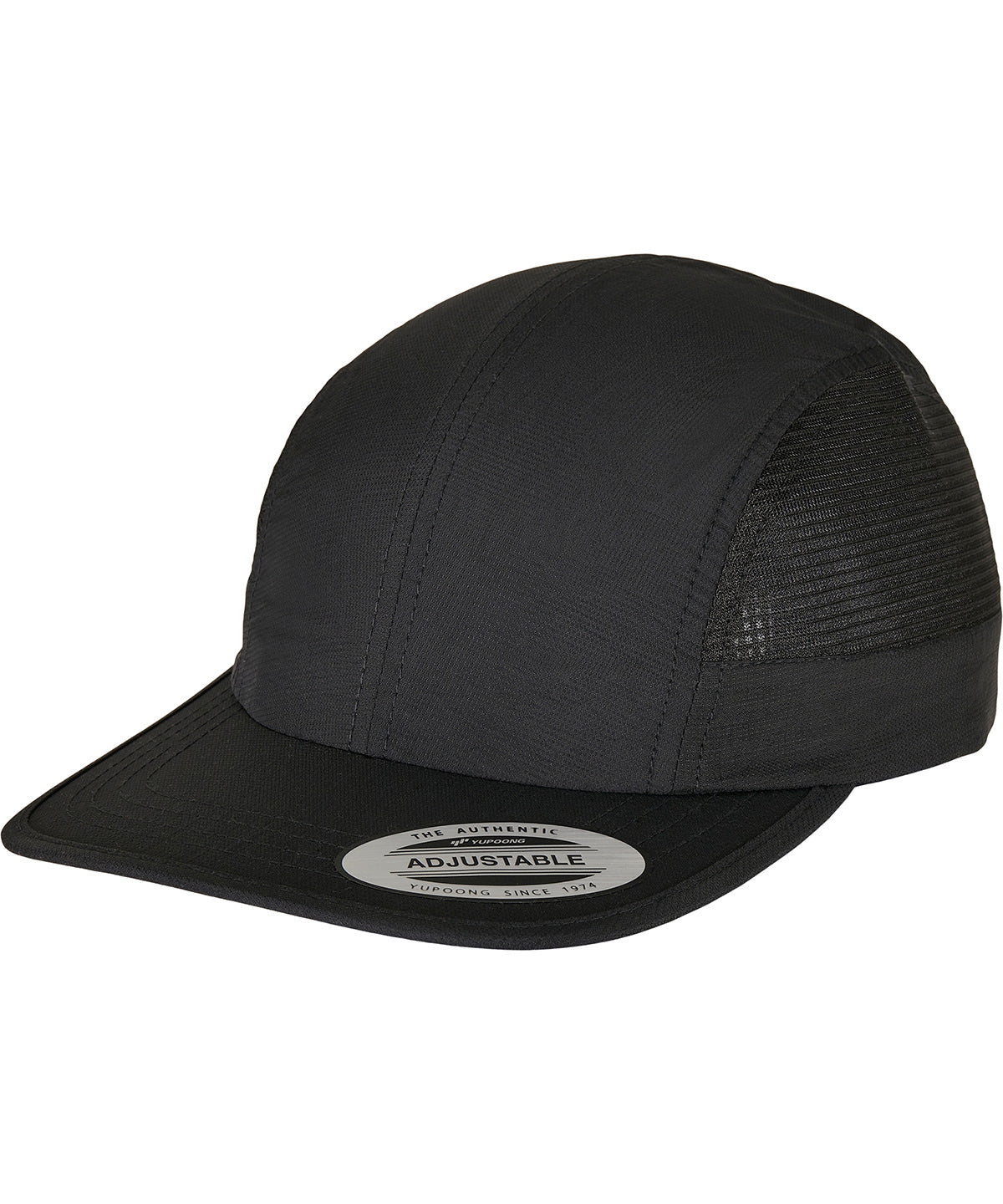 Personalised Caps - Black Flexfit by Yupoong Nylon snapback (6088NS)