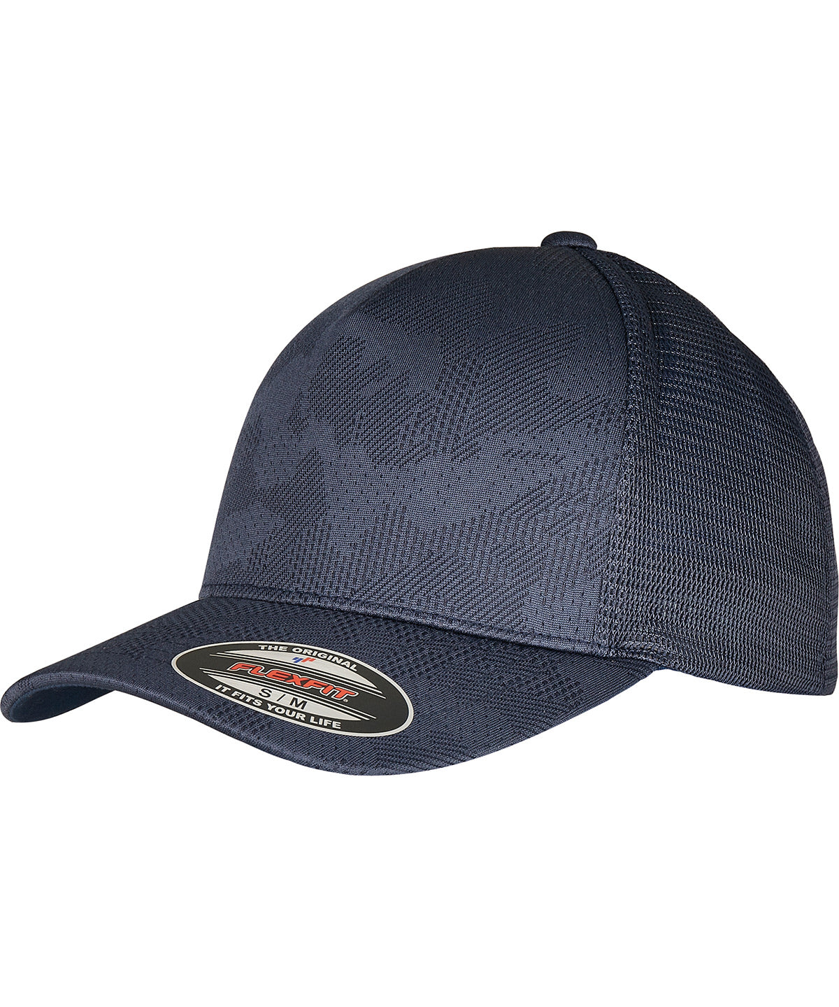 Personalised Caps - Navy Flexfit by Yupoong Flexfit Jacquard camo cap (6277JC)