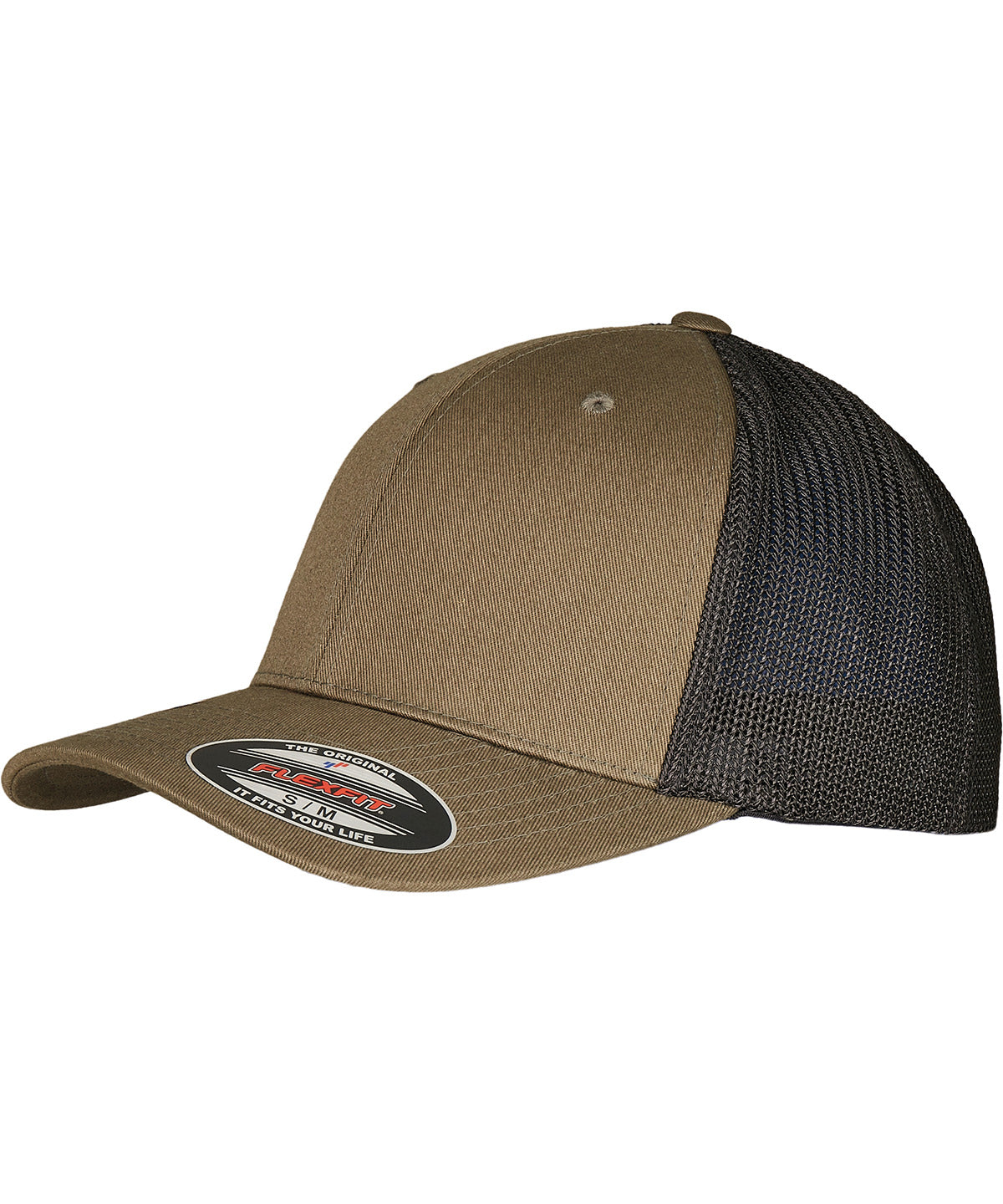 Personalised Caps - Olive Flexfit by Yupoong Flexfit trucker recycled mesh (6511RM)