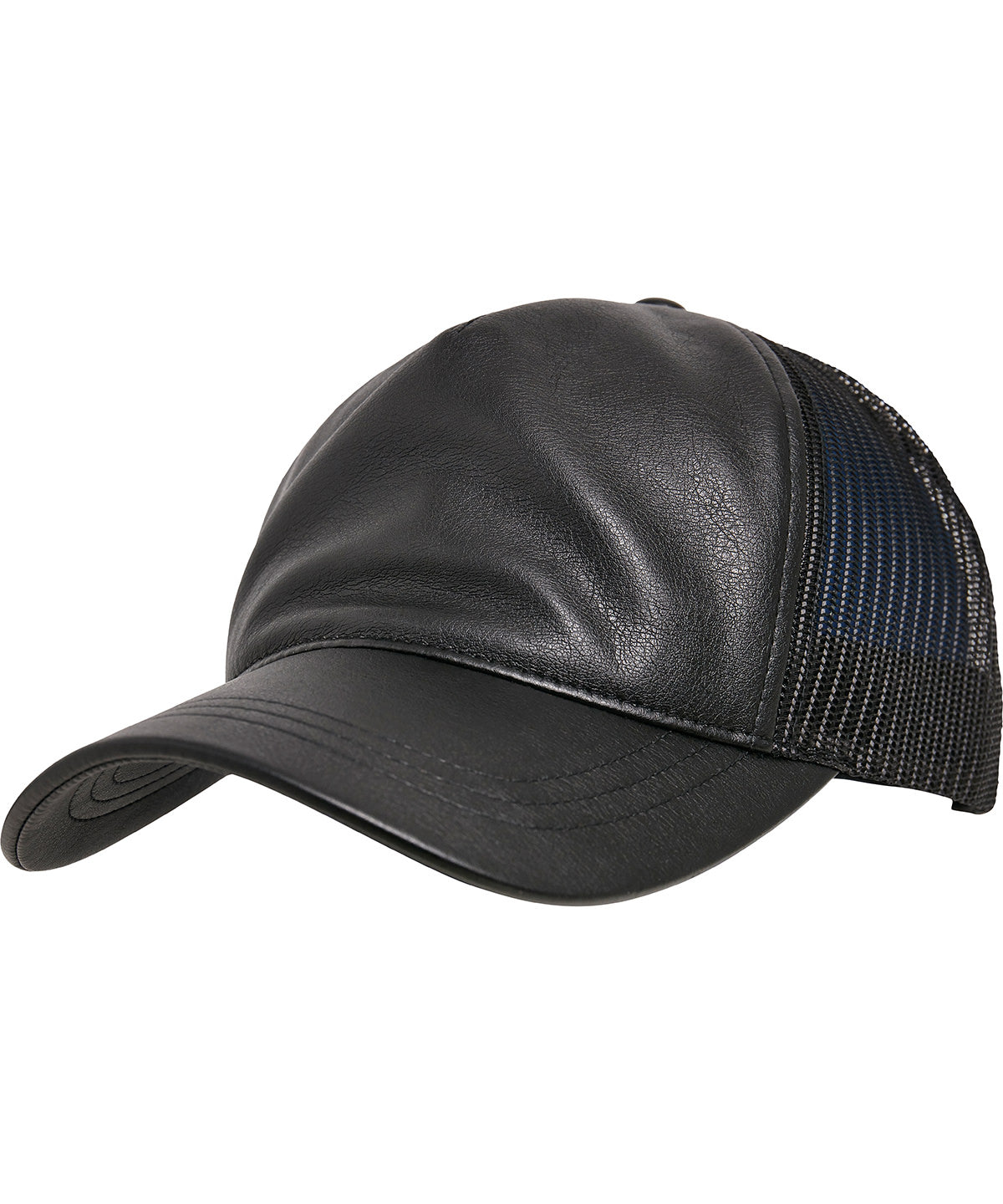 Personalised Caps - Flexfit by Yupoong Synthetic leather trucker (6606LT)